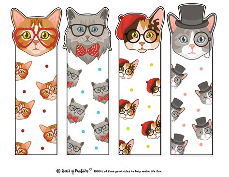 Cute Bookmarks | 80 Cute Printable Bookmarks - World of Printables