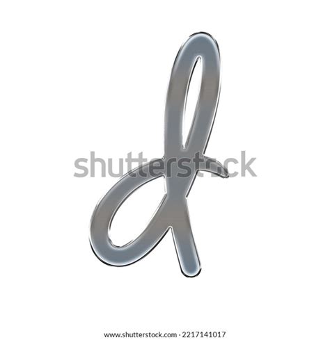 Silver Font Typography Stainless Silver Fonts Stock Illustration ...