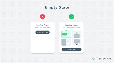 Empty State With Templates - UI Design Tip