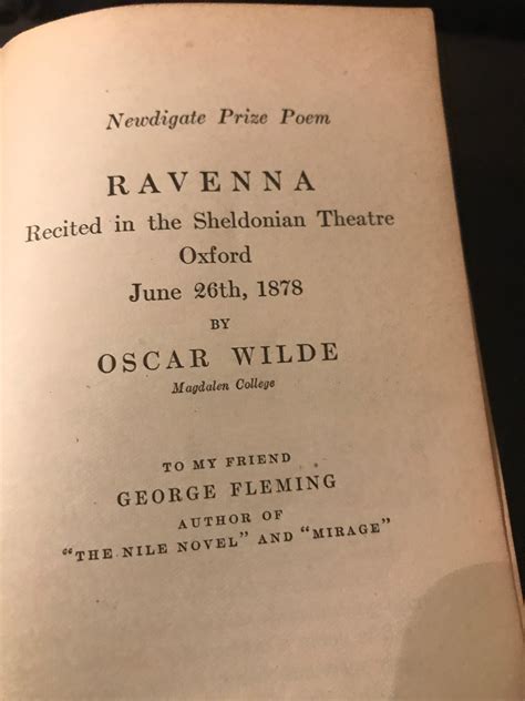 The Poems Of Oscar Wilde