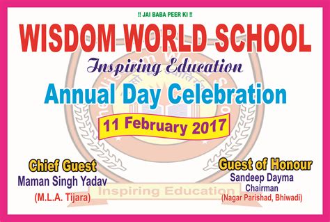 The Wisdom World School, Bhiwadi | Annual-Day-Celebration