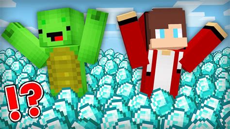 How Mikey & JJ Fell into DIAMOND TSUNAMI in Minecraft ?! (Maizen Mizen ...