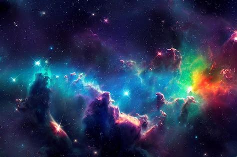 Premium Photo | Hd wallpaper of colorful space stars galaxy nebula 3d ...