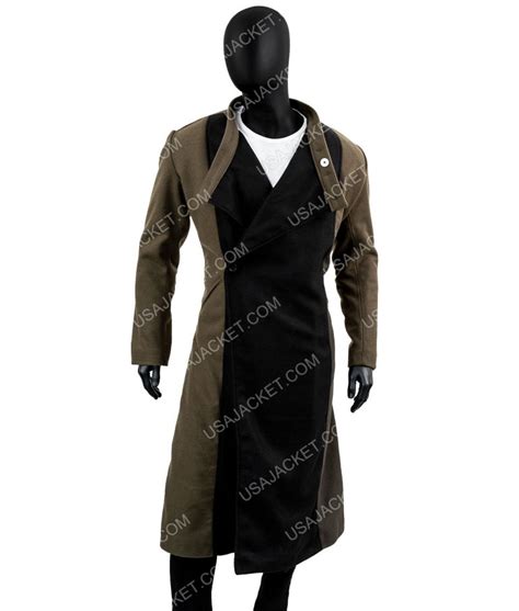 Black and Green Wool- Blend Jay and Silent Bob Coat