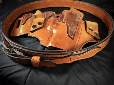 1.5″ Western Ranger Gun Belt – S & S Leatherworks