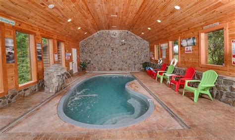 Indoor Pool Gatlinburg Cabin - Holiday Springs