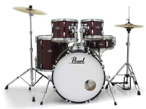 Buy Pearl Roadshow Drum Set 5-Piece Complete Kit with Cymbals and ...