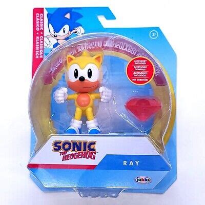 SONIC THE HEDGEHOG Classic RAY the Flying Squirrel 2,5 Zoll Figur Jakks ...