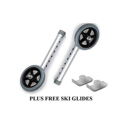 Walker 5 Inch Wheels and Walker Glides by Healthline, Universal ...