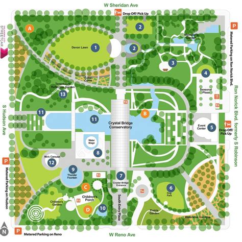 Explore Our Map Legend - Myriad Botanical Gardens