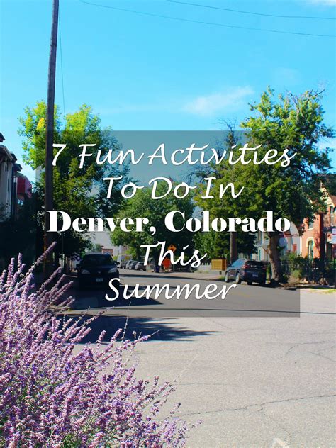 7 Fun Activities To Do In or around Denver Colorado This Summer ...