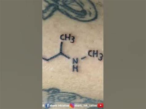 Molecular chemical line art work tattoo !Methamphetamine (Cristal meth ...