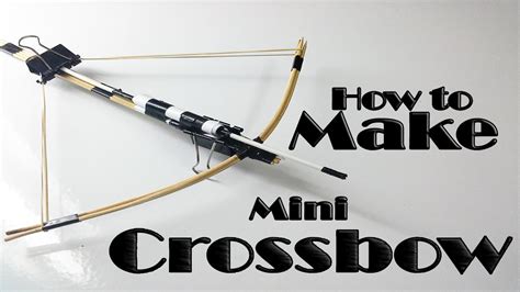 how to make a mini crossbow with simple steps ( DIY archery) home made ...