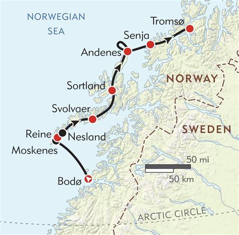 Lofoten Norge Karta - Europa Karta