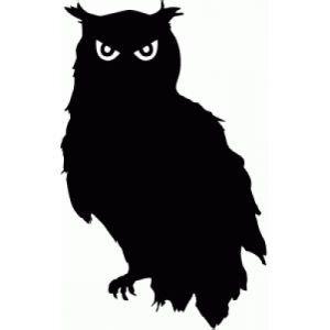 Silhouette Design Store - View Design #101325: creepy owl silhouette ...