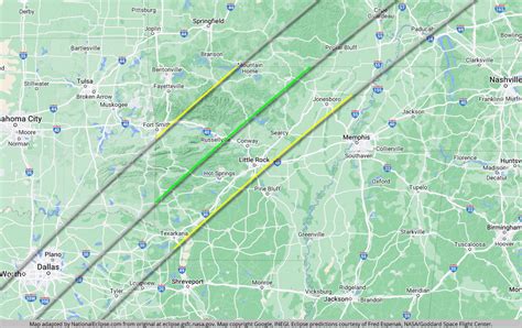 Total Solar Eclipse 2024 Path Map Texas - Terry Georgina