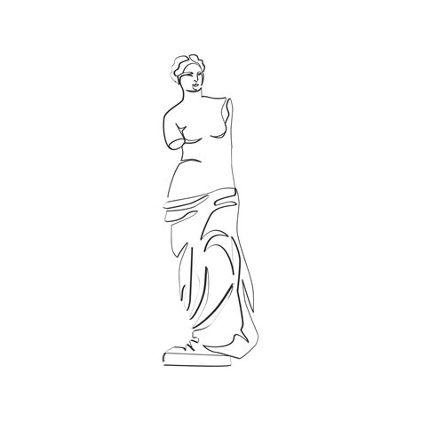 Vector illustration of statue of Venus de Milo 12605604 Vector Art at ...