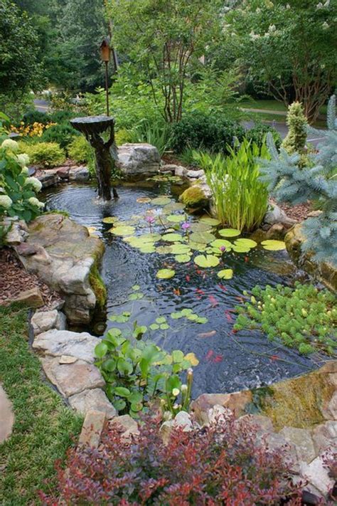 32 Small Fish Pond Designs Look Perfect for Improving Tiny Garden ...