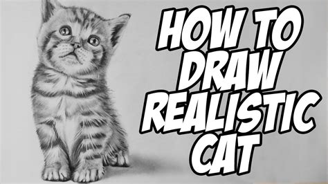 How to Draw a Realistic Baby Kitten - Drawing Animal Hair - YouTube