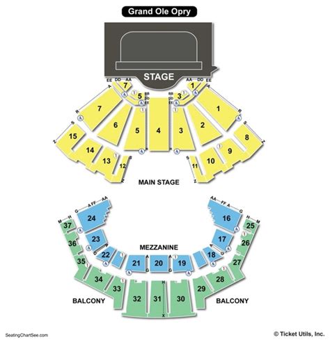 Grand Ole Opry House Seating Charts & Views | Games Answers & Cheats