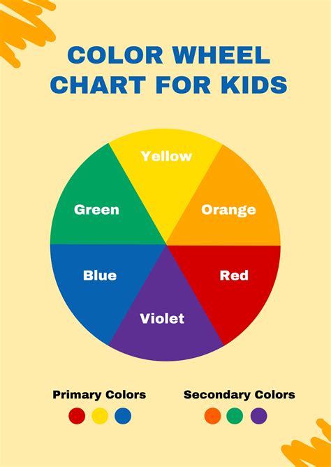 Color Wheel Chart For Kids in Illustrator, PDF - Download | Template.net