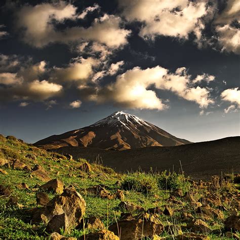 HD wallpaper: Symbolic, alborz, clouds, damavand, iran, landscape ...