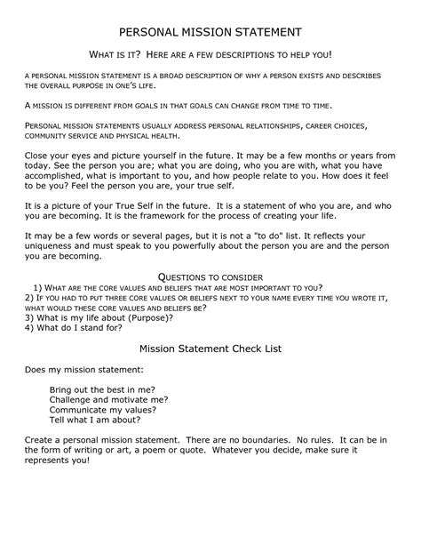 11+ Free Mission statement templates - Word Excel Sheet PDF