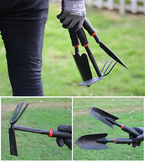 Garden Cultivating Tools 3PCS Mini Garden Tools Set Shovels and Hoe ...