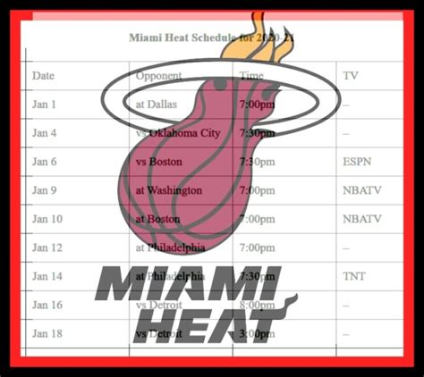 Miami Heat Schedule 2023: News, Tips, Review, And Tutorial - Las Vegas ...