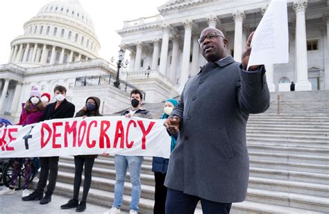 Police Arrest Rep. Jamaal Bowman During Voting Rights Protest at the ...