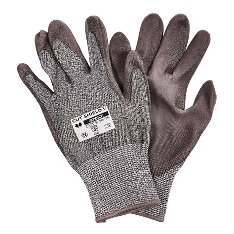 cut resistant PU coated work gloves - Amtech