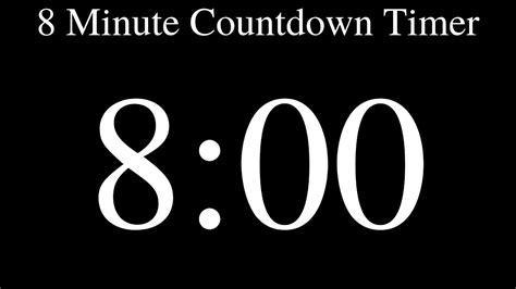 8 Minute Timer With Music - YouTube