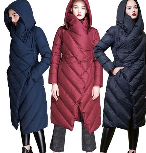 Women's Down Jacket Hooded Long Warm Thick for Winter | Jackets, Womens ...