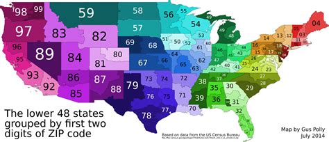 Here is a more nuanced map of US zip codes in the lower 48... : r/MapPorn