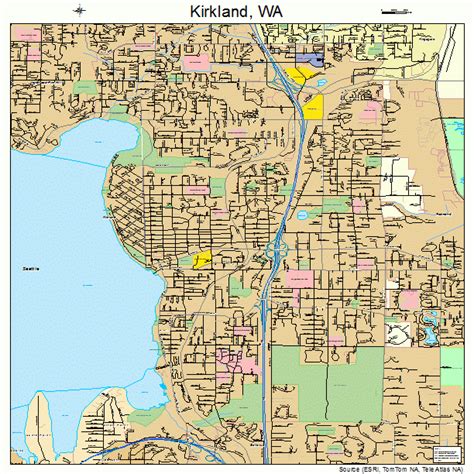 Kirkland Washington Street Map 5335940