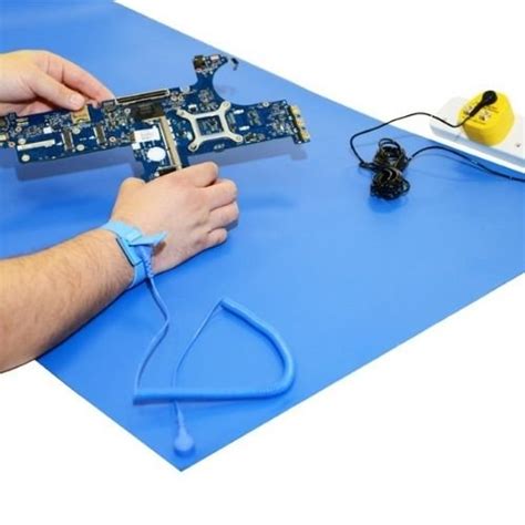 12″ x 24″ Inch Anti Static ESD Safe Blue PVC Table & Floor Mat - Nimesh ...