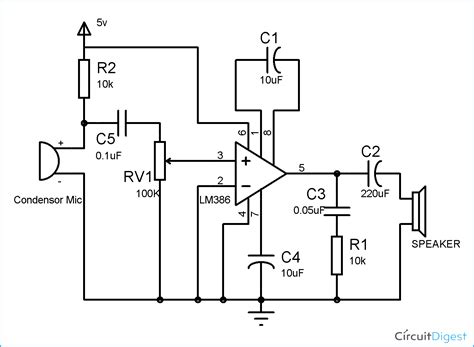 Audio Amplifier Schematic Diagram