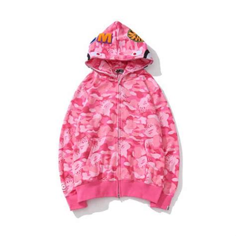 A BATHING APE® | Unisex Pink Bape Hoodie | Bapestar