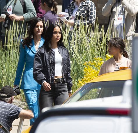 Courteney Cox, Melissa Barrera and Jenna Ortega - "Scream 6" Set in ...