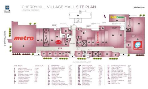 Cherryhill Village Mall shopping plan | Mall, Ontario city, Canada shopping