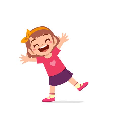 cute little kid girl show happy and celebrate pose expression 7942907 ...