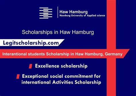 Haw Hamburg Excellence and International Activities Scholarships in ...