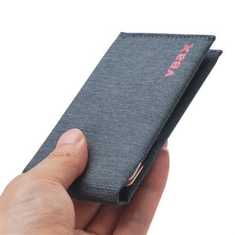 Microfiber Waterproof Slim Bifold Wallet - Minimalist RFID Front Pocket ...