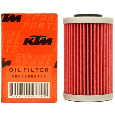 KTM Genuine Motorcycle Oil Filter 58038005100