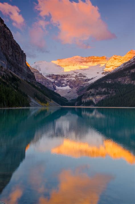 Lake Louise Sunrise - Canada | Cool landscapes, Places to travel ...