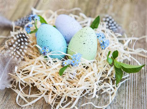 Nest with easter eggs 4469559 Stock Photo at Vecteezy