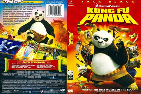 Kung Fu Panda (2008) R1 - Cartoon DVD - CD Label, DVD Cover, Front Cover