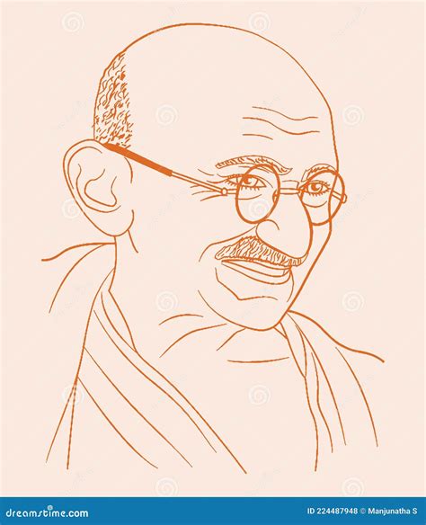 Sketch Of Father Of India Or Father Of The Nation Mahatma Gandhiji ...