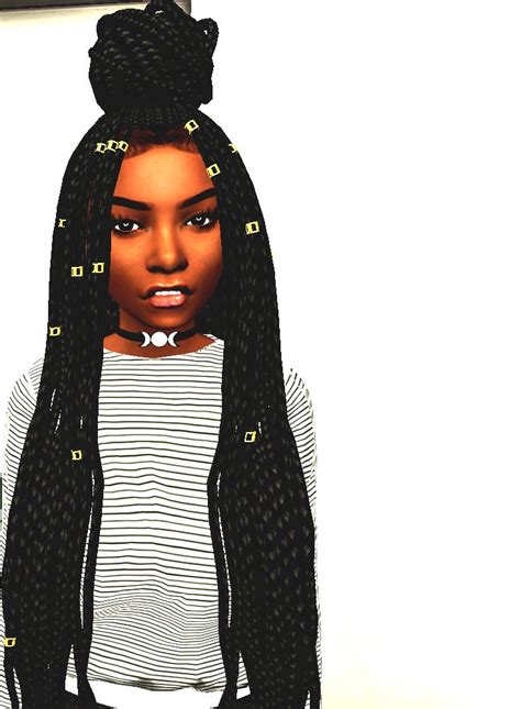 Ebonix | Poetic Braids | Sims hair, Sims 4 black hair, Toddler hair sims 4