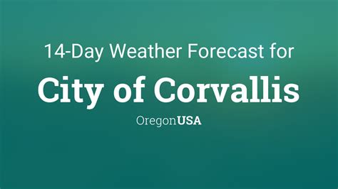 City of Corvallis, Oregon, USA 14 day weather forecast